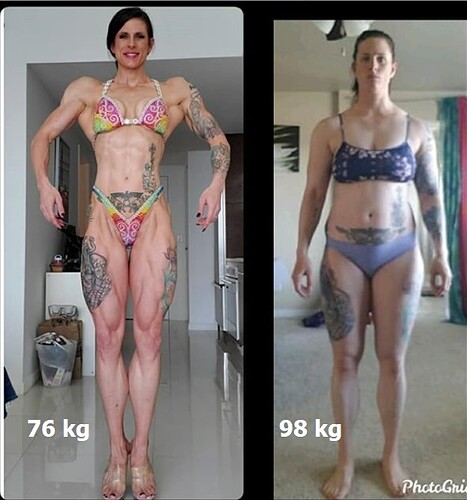 Transformacion 98 kg a 76 kg bb